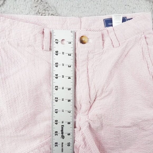 Vineyard Vines Seersucker Breaker Shorts Mens 30 Striped Red White - Picture 8 of 12